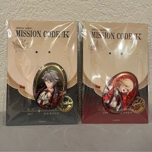 Genshin Impact x KFC collab Alhaitham & Kaveh Badge mask set